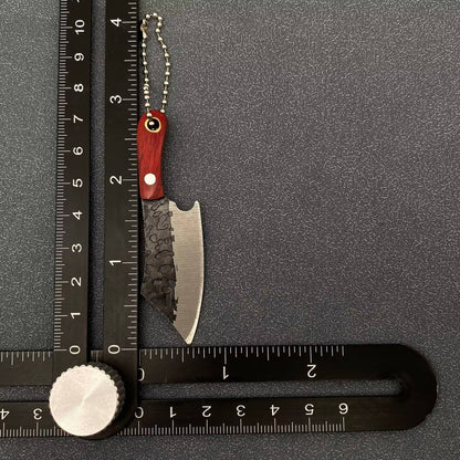 Black Enamel Mini Knife With Protective Sleeve