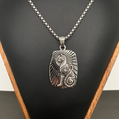 Bastet Goddess Stainless Steel Necklace on Chain