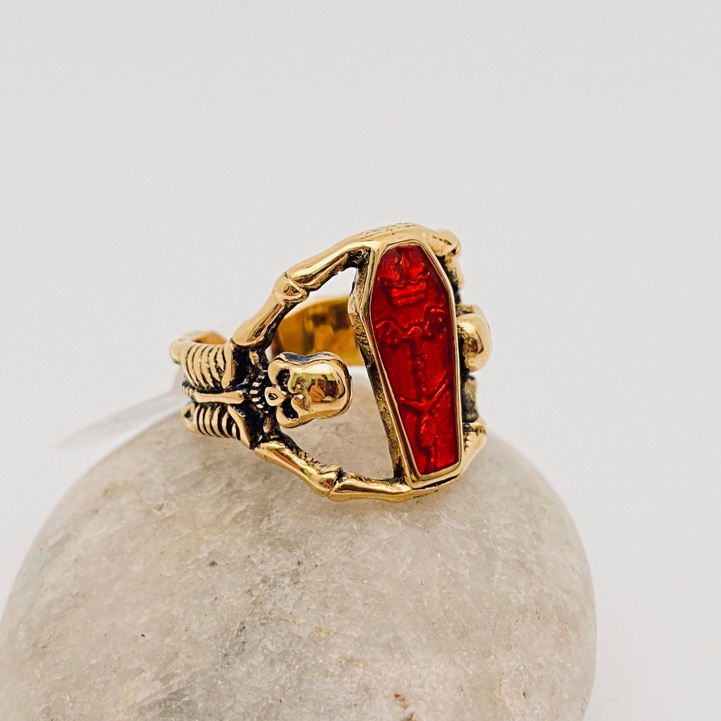 Coffin Stainless Steel Ring