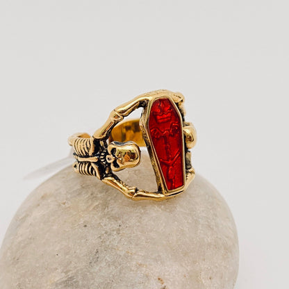 Coffin Stainless Steel Ring