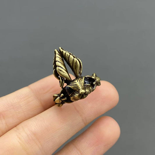 Vintage Rabbit Head Bronze Adjustable Ring