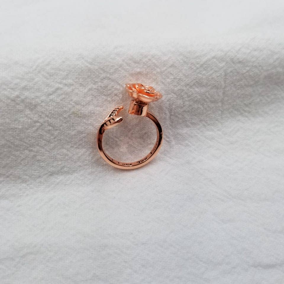 Rose Anxiety Fidget Spinner Ring
