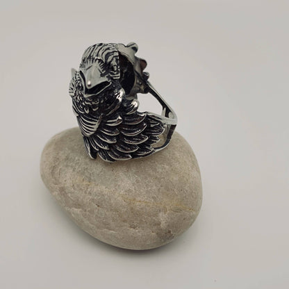 Double Crow Head ☆ Stainless Steel Ring