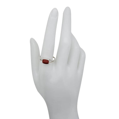 Red Onyx Sterling Silver Ring