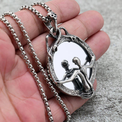 Scrying Glass Mirror Necklace