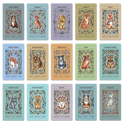 Happy Tails Oracle Dog Deck - Spirit Animal Divination Cards