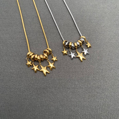Star Charm 18K Gold Plated & Stainless Steel Necklace