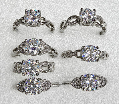 Herkimer Diamond (Lab Grown) - Hypoallergenic Stainless Steel