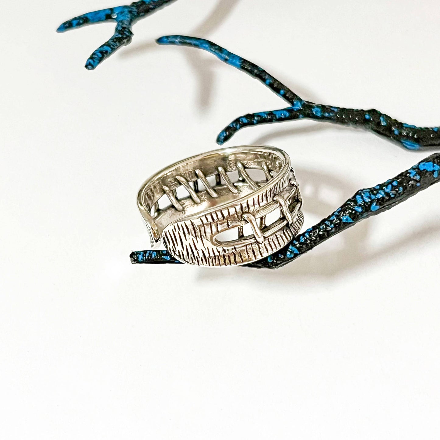 Stitches Adjustable Ring