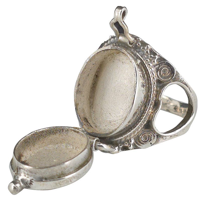 Heart Sterling Silver Poison Ring