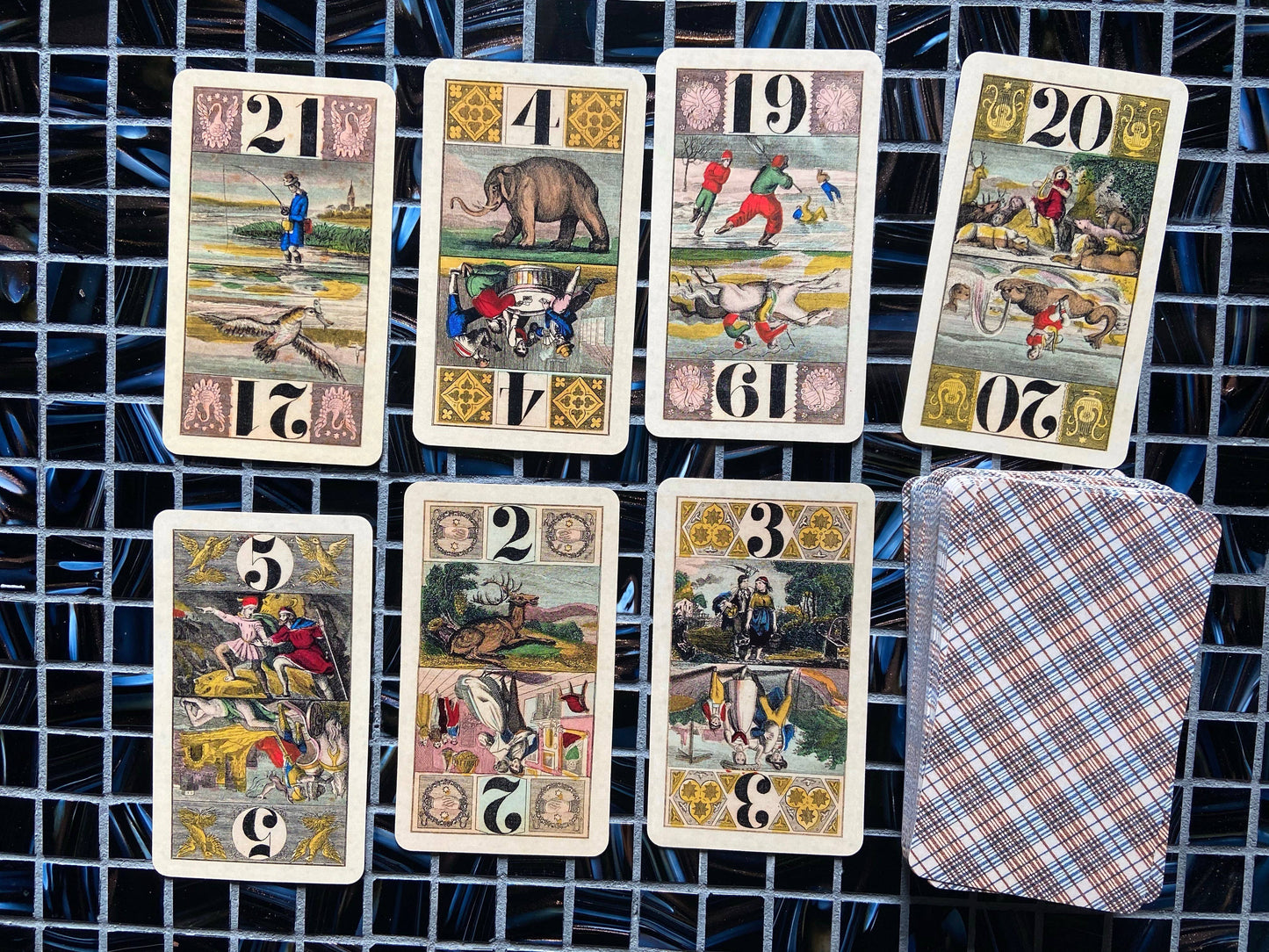 Historic German Tarock Tarot | Tarot Allemand à Deux Têtes, Der Taroc