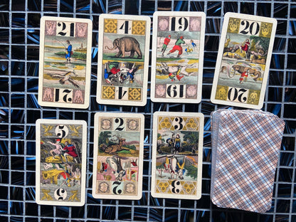 Historic German Tarock Tarot | Tarot Allemand à Deux Têtes, Der Taroc