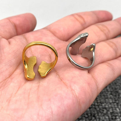 Inlaid Pearl 18K Gold Plated Ring