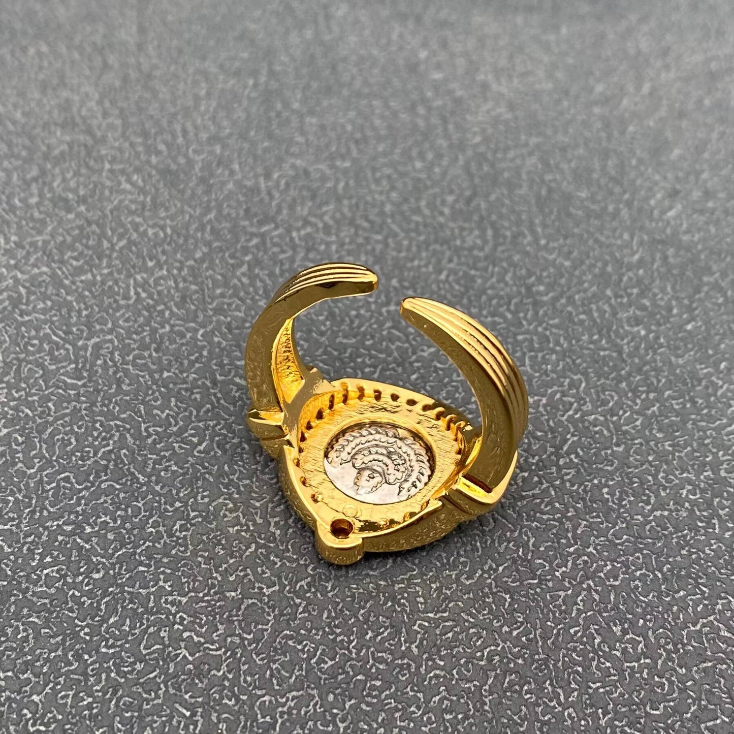 Greek Apollo 18K Gold-plated Ring ☆ Swarovski Crystal