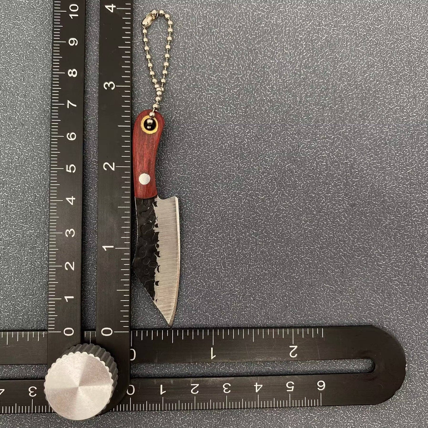 Black Enamel Mini Knife With Protective Sleeve