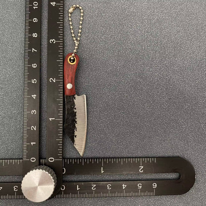 Black Enamel Mini Knife With Protective Sleeve