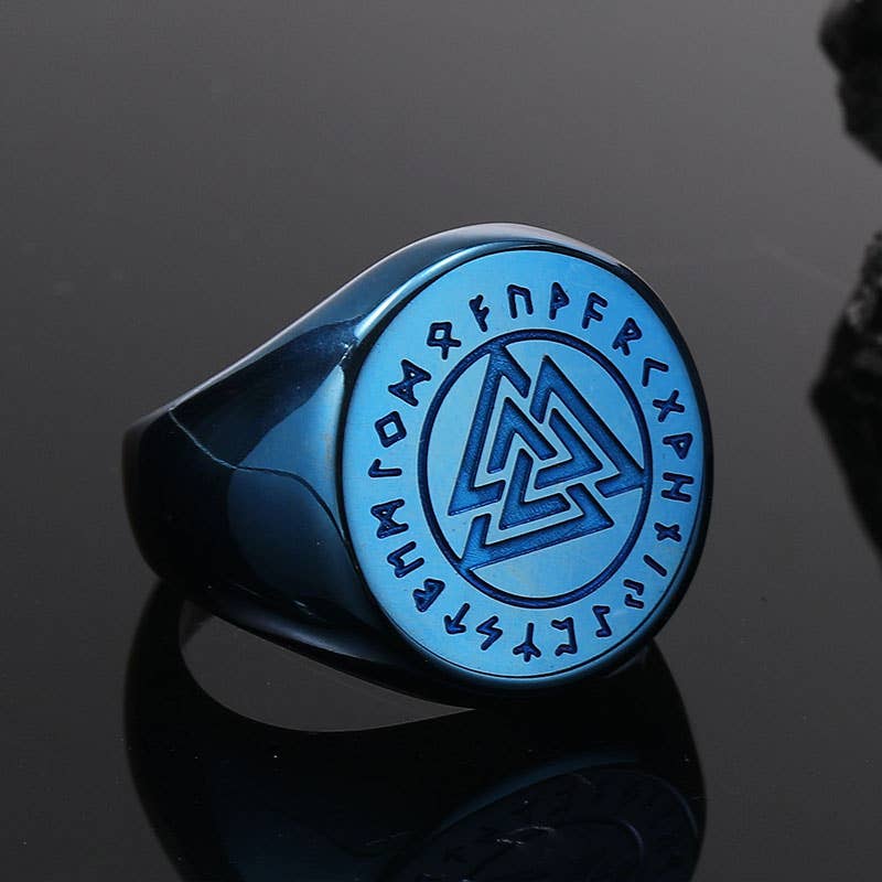 Odin's Triangle Titanium Ring