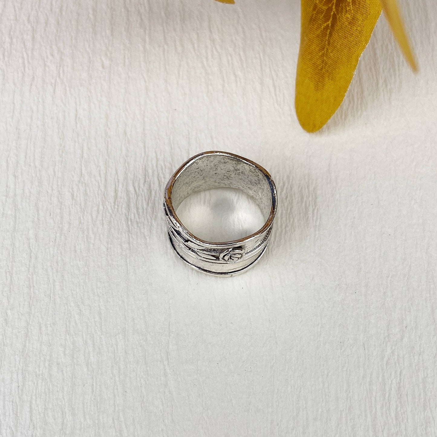 Wide Rosette Ring