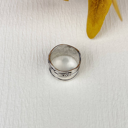 Wide Rosette Ring