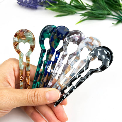 U-Shaped Heart Hair Pin