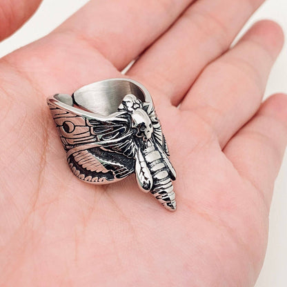 Death Butterfly Stainless Steel Ring
