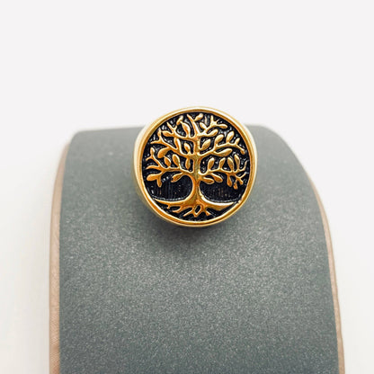 Tree of Life Stainless Steel Ring