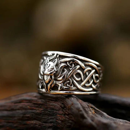Vulpine☆ Fox Celtic Knot Ring