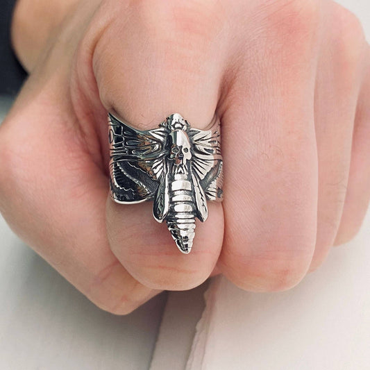 Death Butterfly Stainless Steel Ring
