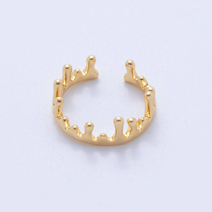 18K Gold Filled Minimalist Molten Drip Ring
