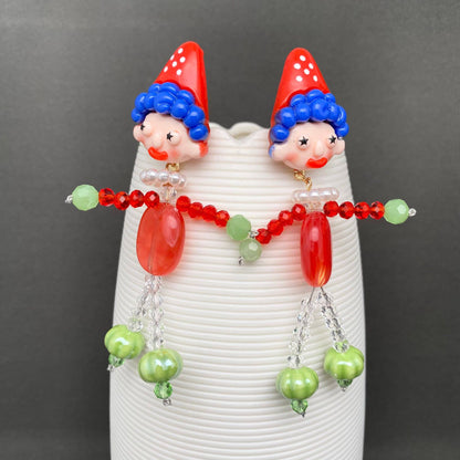 Circus Clown Earrings