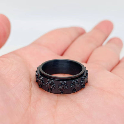 Scorpion Rotatable Fidget Stainless Steel Ring