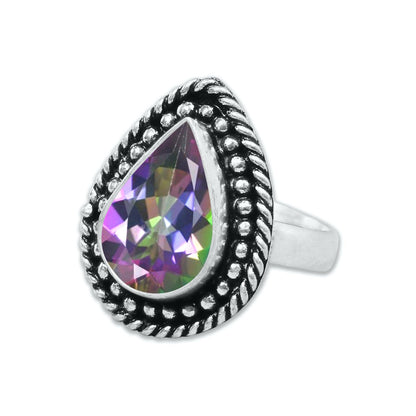 Rainbow Mystic Topaz ☆ Handmade Rings