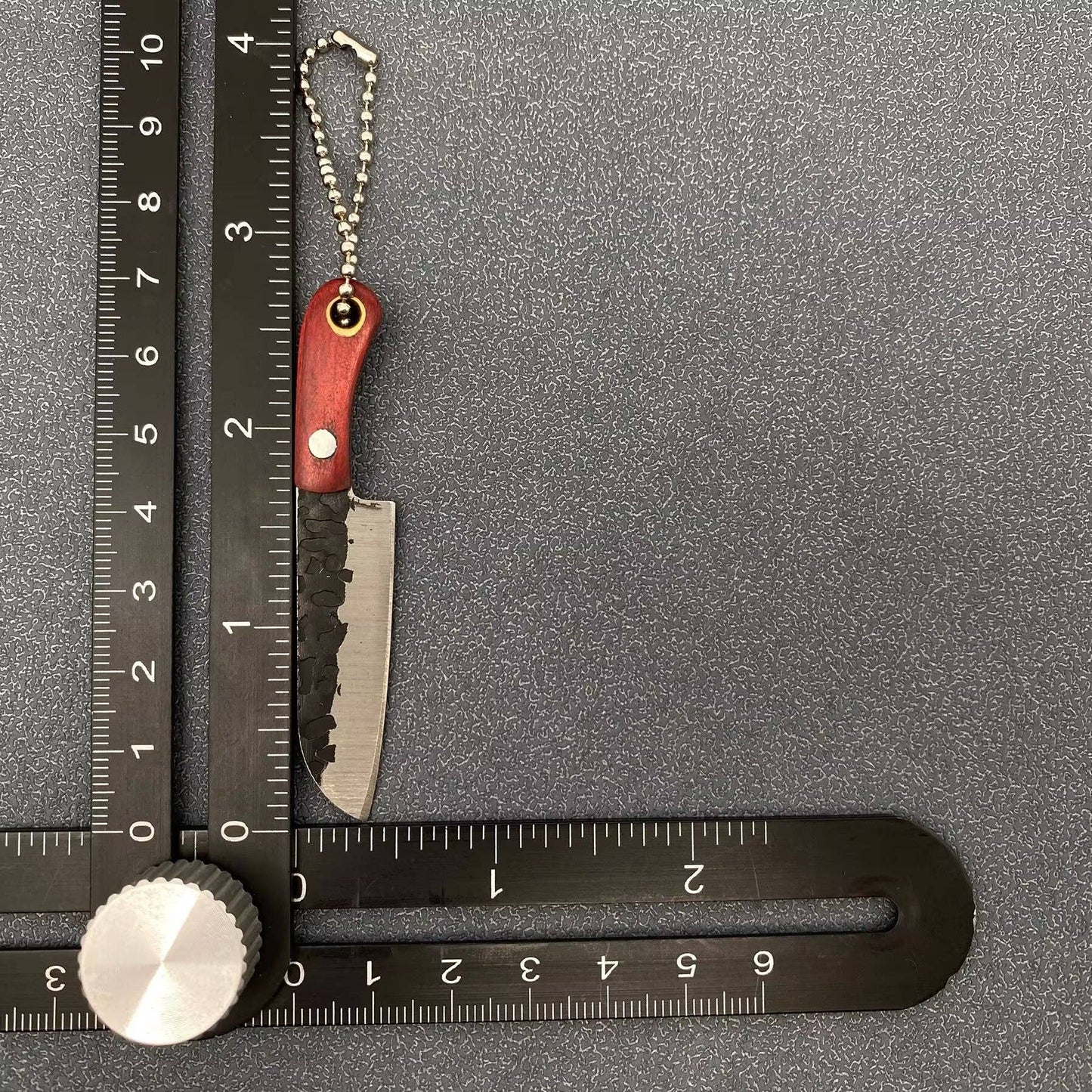 Black Enamel Mini Knife With Protective Sleeve