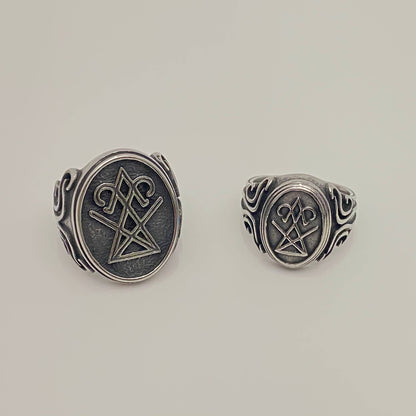 Stainless Steel Lucifer Sigil Ring