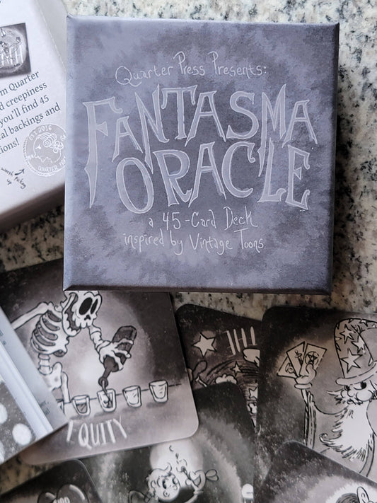 The Fantasma Oracle! 45 pocket-size Cards based on Vintage Toons, Oracle Deck / Tarot