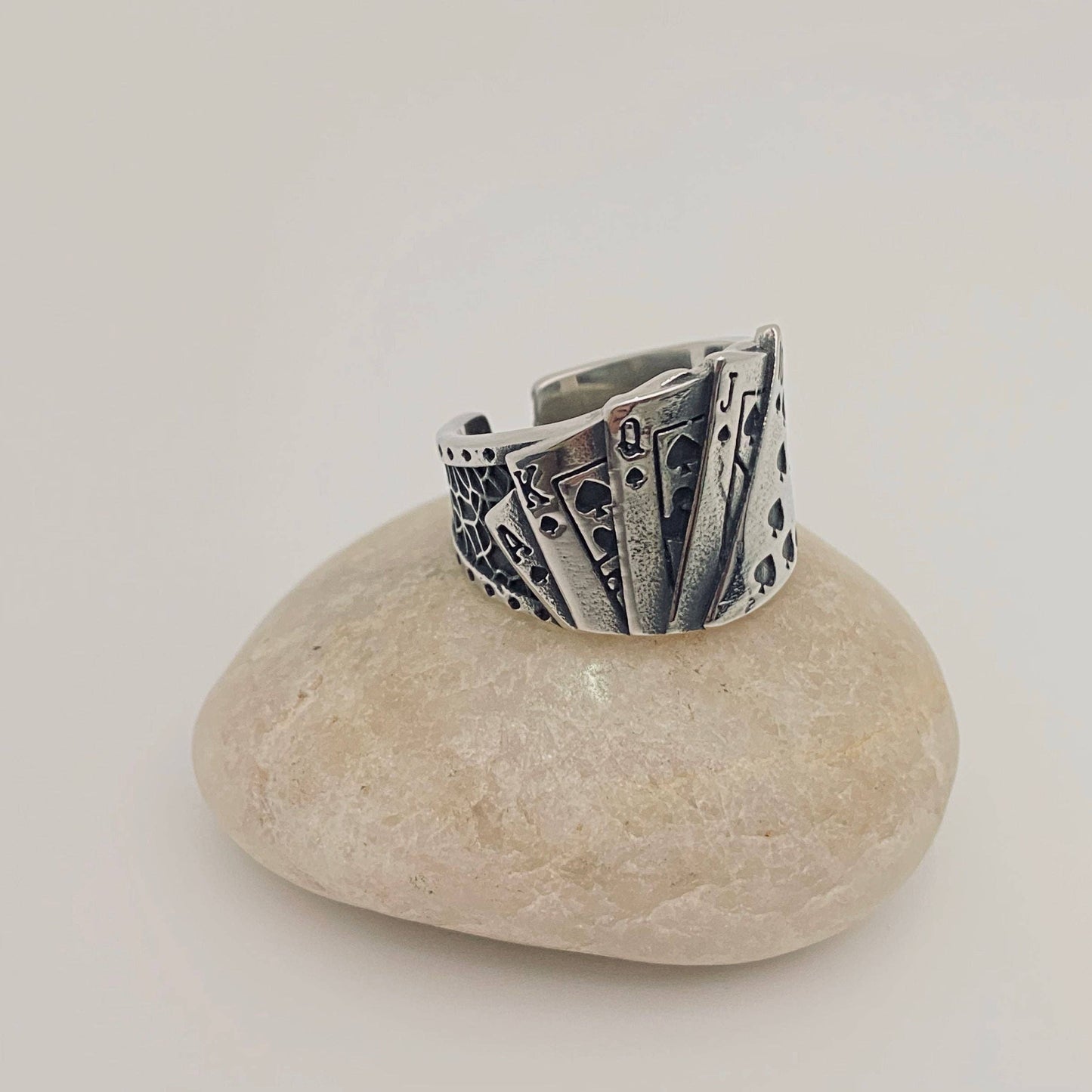Flush Poker Stainless steel Ring