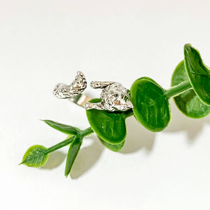Cat Adjustable Open Ring