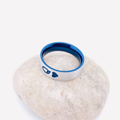 KING & QUEEN 👑 Stainless Steel Couple Rings