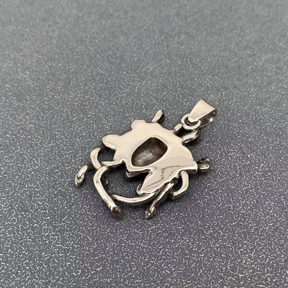 Stainless Steel Roaring Medusa Craft Charm Pendant with Chain