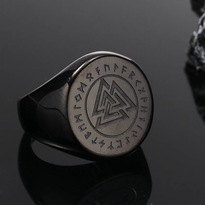 Odin's Triangle Titanium Ring