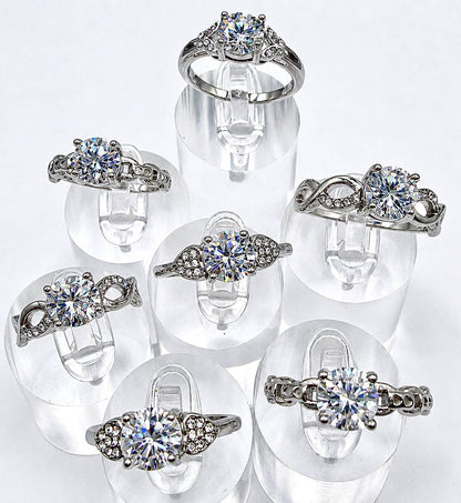 Herkimer Diamond (Lab Grown) - Hypoallergenic Stainless Steel