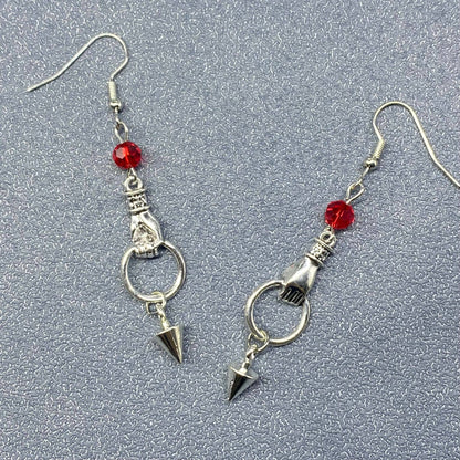 Gothic Hand Dangle Earrings