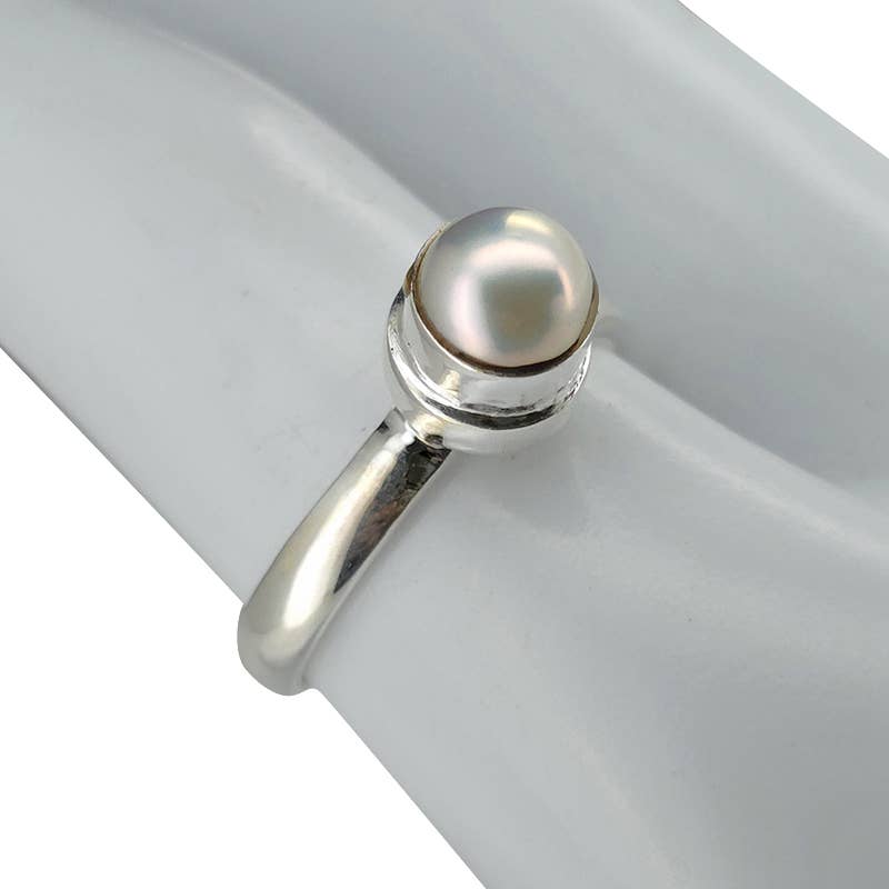 Pearl Sterling Silver Ring