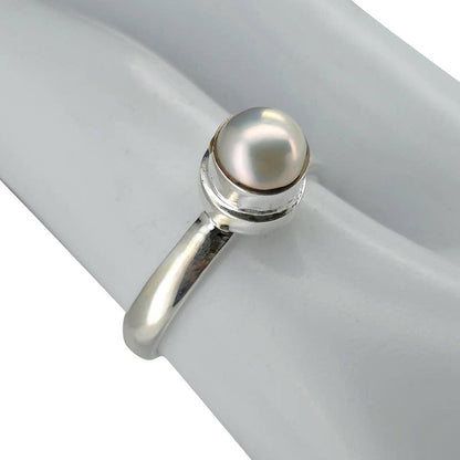 Pearl Sterling Silver Ring