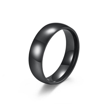 Simple Glossy Stainless Steel Ring