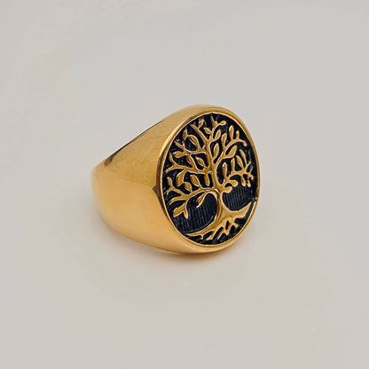 Tree of Life Stainless Steel Ring
