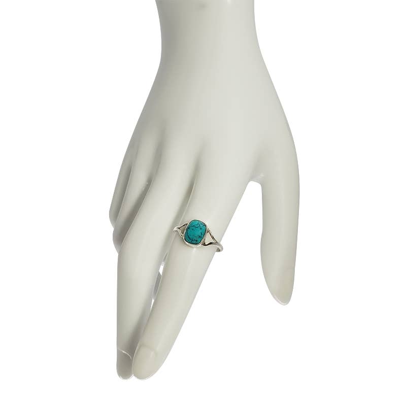 Howlite Stone Sterling Silver Ring