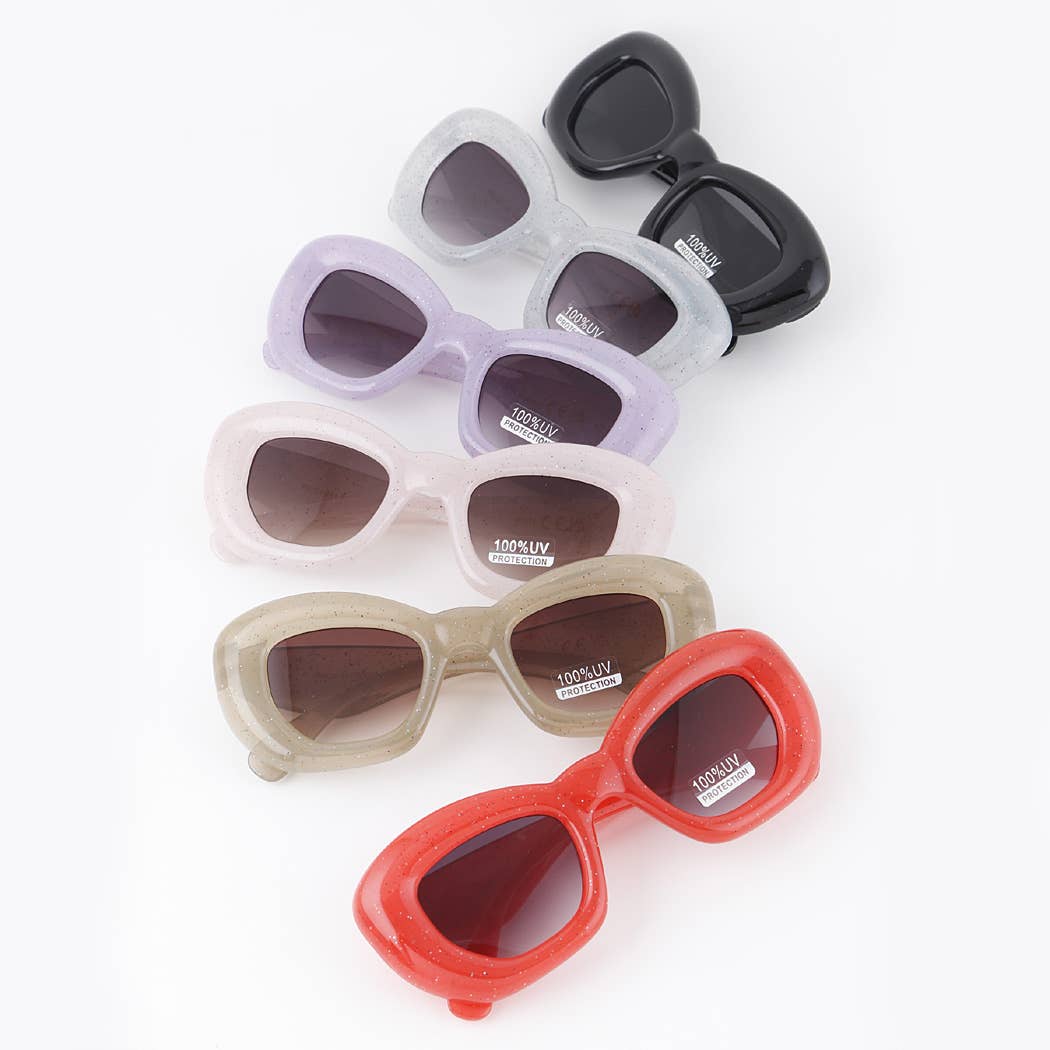 Polarized Bulky Glitter Sunglasses