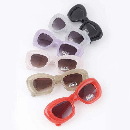 Polarized Bulky Glitter Sunglasses