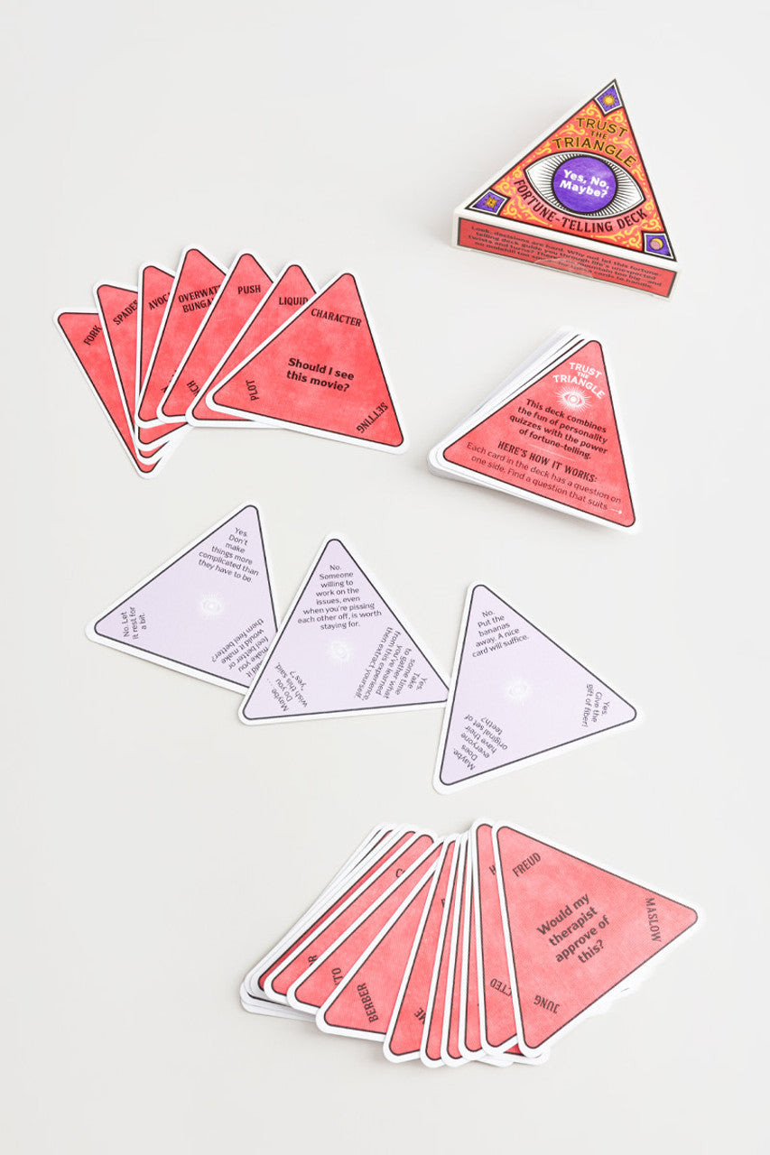 Trust the Triangle Fortune-Telling Deck: Yes  No  Maybe?